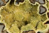 Polished, Yellow Crystal Filled Septarian Geode - Utah #112117-2